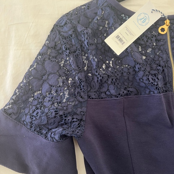 Draper James Navy Blue Lace Dress, size M - Picture 5 of 7